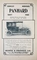 1907 - Advertisement in Glasgow: "PANHARD—Best French Car. Runs well after 120,000 miles".