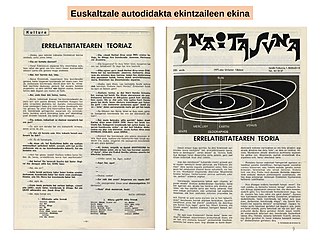 Etxebarriaren artikulua "Errelatibitatearen teoriaz" (1971)[40][41][40]