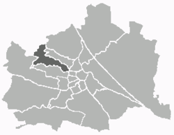 Location of the district within Vienna