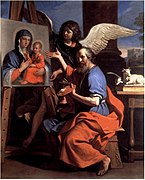 聖母子の絵を見せる聖ルカ（1652年 - 1653年）