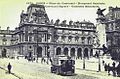 Jean-Paul Aubé, Monument à Gambetta sur la place du Carrousel devant le palais du Louvre ; carte postale éditée vers 1910.