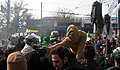 مردی در لباس شیر مراسم عاشورای تهران