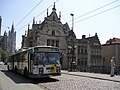 Trolleybus op de Sint-Michielsbrug