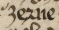 Yogh dans Cambridge, Corpus Christi College, MS 032, f. 181v.