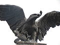 Picture of an eagle sculpture.