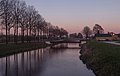 The Linge near the viaduct across the railway