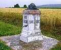 Borne de la Voie Sacrée, entre Verdun et Bar-le-Duc.