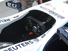 Photo du cockpit de la Willimas FW29