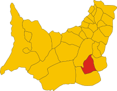 Map of comune of Samassi (province of Medio Campidano, region Sardinia, Italy).svg