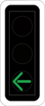 7.12.1 Green arrow (example 2), here: turning to the left Permits traffic turning to the left only