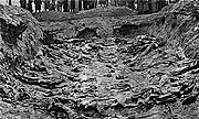 Mass grave of Poles massacred by the Soviet Union in the 1940 Katyn massacre