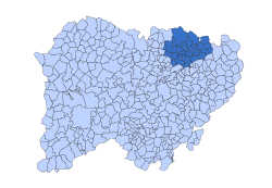 Location in Salamanca