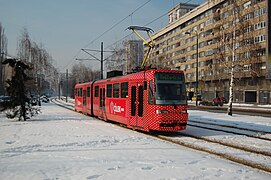 Sarajevo Tram-505 Line-3 2012-01-28.JPG