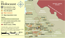 L'Holocauste dans le Reichskommissariat Ostland (comprenant une carte de la Lituanie)