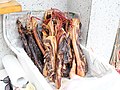 Dried Pork Bellies in Chinese restaurant at Tsuen Wan