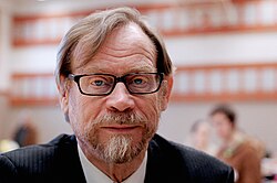 Erkki Pulliainen Vihreiden puoluekokouksessa 2008.