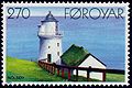 FR 115: Lighthouse Borðan, Nólsoy 1893. Stamp of 1985.