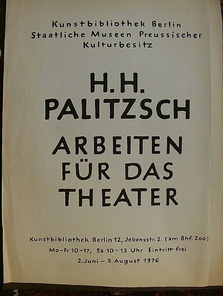 File:Hans Heinrich Palitzsch 1976 poster Berlin Ausstellung SMPK.jpg