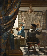 Johannes Vermeer, L'Art de la peinture ou Allégorie de la Peinture, 1666.