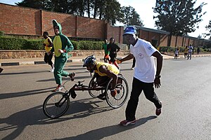 Teilnehmer am Run for Fun beim Kigali International Peace Marathon 2015