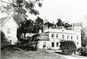 Huvudbyggnaden på 1940-talet.