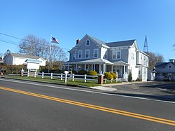 The Blue Inn, one of many Bed & Breakfasts along NY 25 in East Marion.