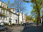 Wandlitzstraße, Richtung Nordwesten von der Treskowallee aus gesehen