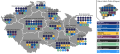 Mandaten per regio per partij