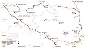 Carte de la route.