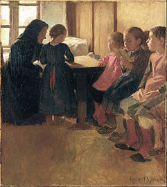 Madam Henriksens skola för flickor i Skagen (1884).