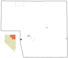 Location of Carlin, Nevada