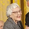 Harper Lee receiving the Presidential Medal of Freedom in 200