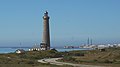 46 m hoher Grå Fyr von 1858 vor dem Hafen von Skagen (2018)