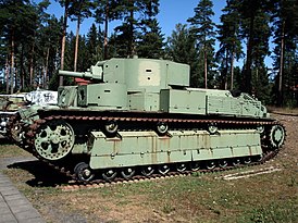 Т-28Э (экранированный), трофей финской армии. Танковый музей Паролы, Финляндия