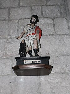 Statue de saint Roch.