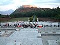 L'abbazia vista dal cimitero militare polacco di Montecassino