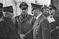 Ar marichal Pétain o stardañ e zorn da Hitler e Montoire.