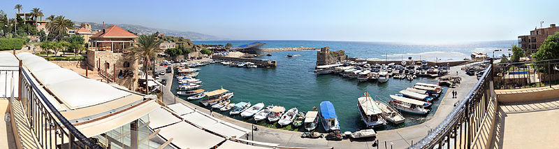 A panoramic photo of Byblos Port.[1]
