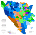 Етнички састав Босне и Херцеговине по општинама 1961. године