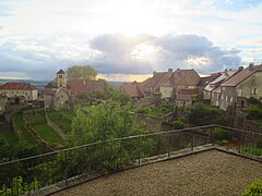 Exemple d'« œil dans un nuage » au-dessus de l'abbaye de Château-Chalon.