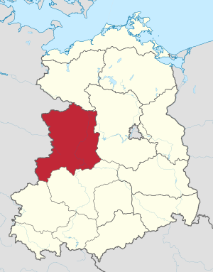 Lage des Bezirks Magdeburg in der DDR