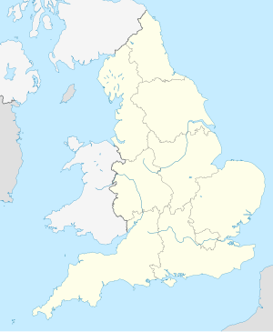 Map of England showing the locations of towns and battles. The Battle of Towton is in the north, just southwest of York.