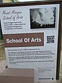 Mount Morgan School of Arts information sign