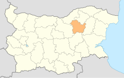 Location o Targovishte Province in Bulgarie