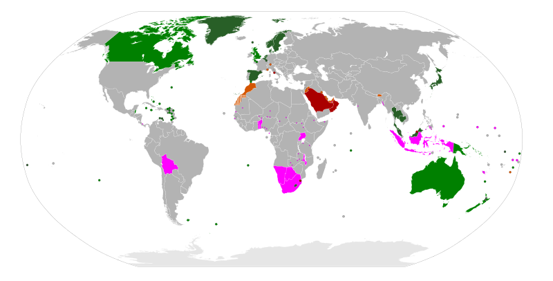 君主制国家分布图