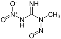 Strukturformel von 1-Methyl-3-nitro-1-nitrosoguanidin