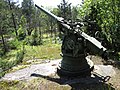 Imperial Russian Canet 75 mm/50 1892 naval gun on Obukhov carriage in Kuivasaari.