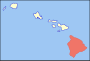 Hawaii sziget fekvése