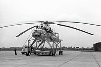 Mil Mi-10 na letišti v Groningenu.