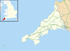 Redruth transmitting station is located in Cornwall